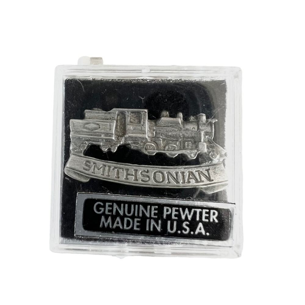 Vintage Smithsonian Pewter Locomotive Railroad Pin